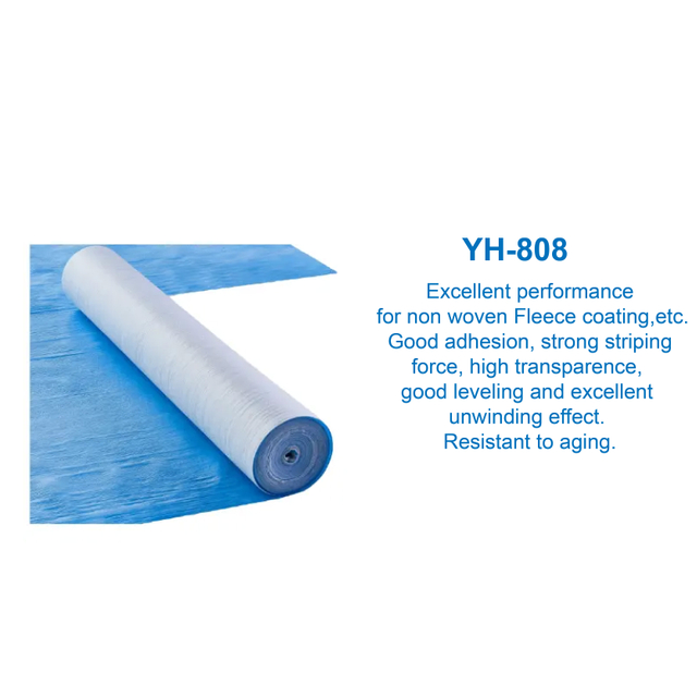 YH-808 Tissu non tissé Fleece Rebing Adhésifs à base d'eau 